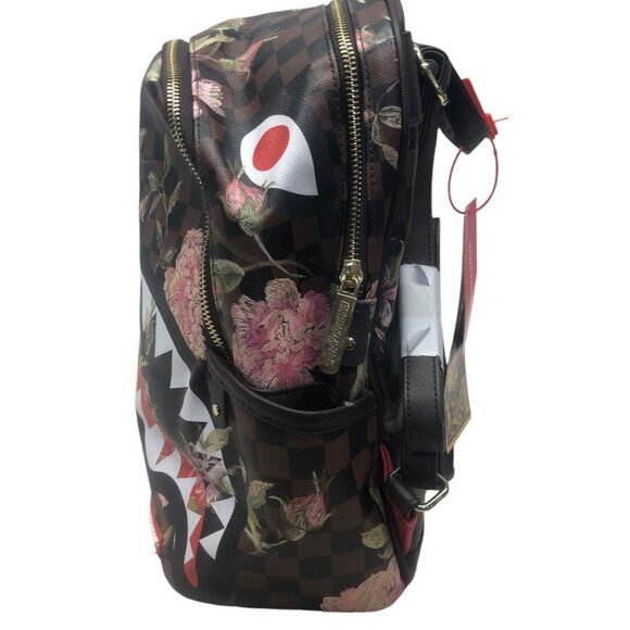 NWT Sprayground SHARKFLOWER SAVAGE BACKPACK - Picture 4 of 10